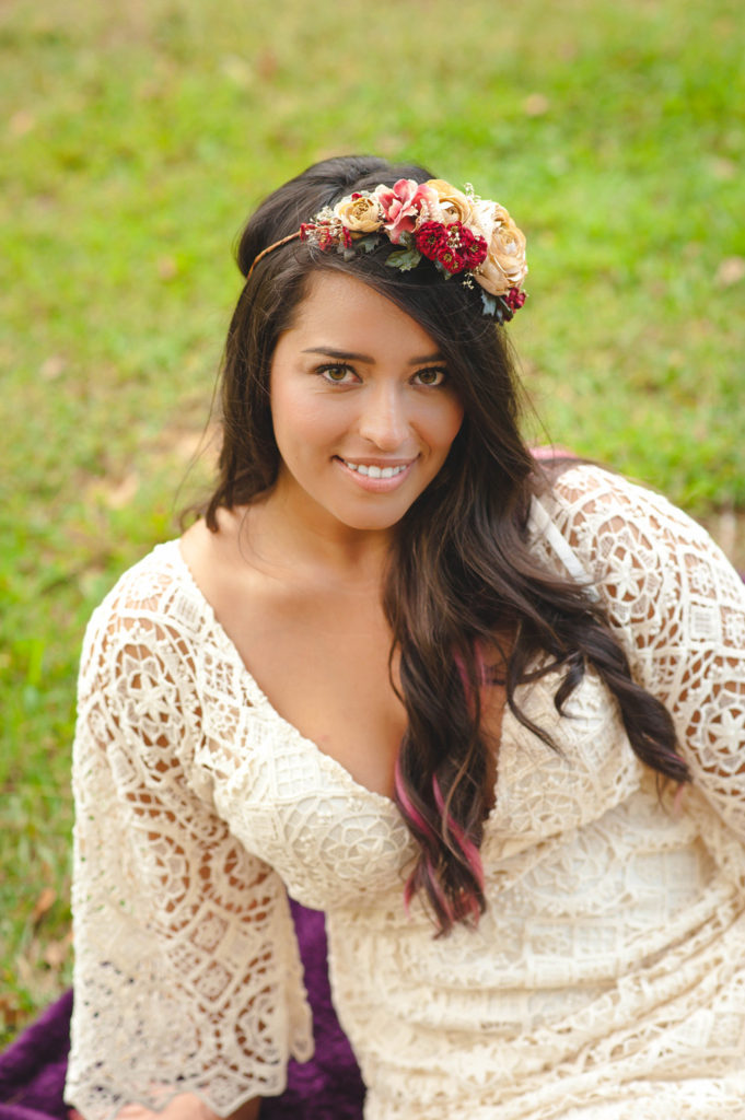 bridal flower crown