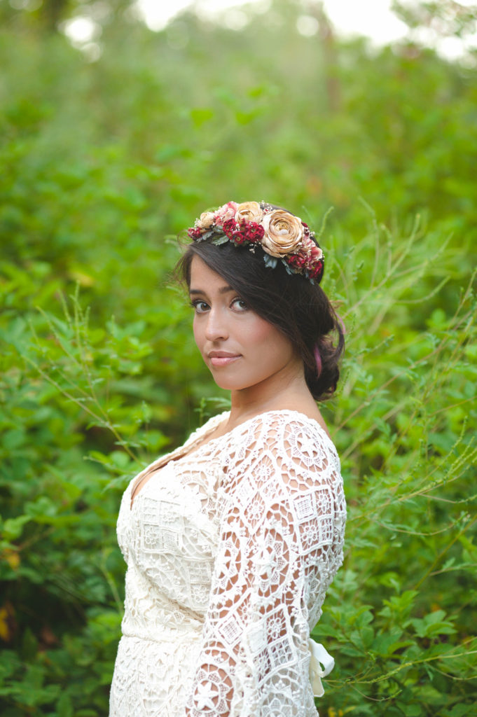 bridal flower crown