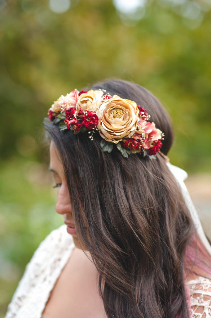 bridal flower crown