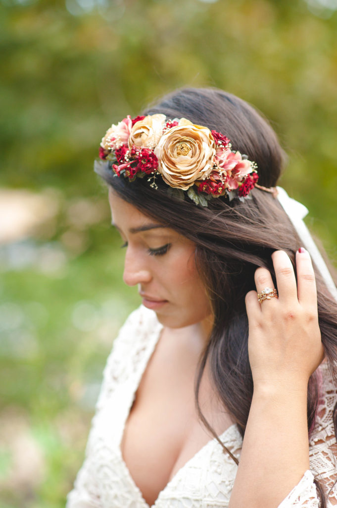 bridal flower crown