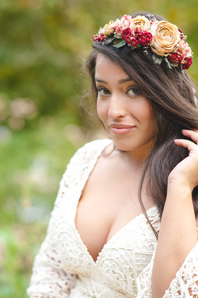 bridal flower crown