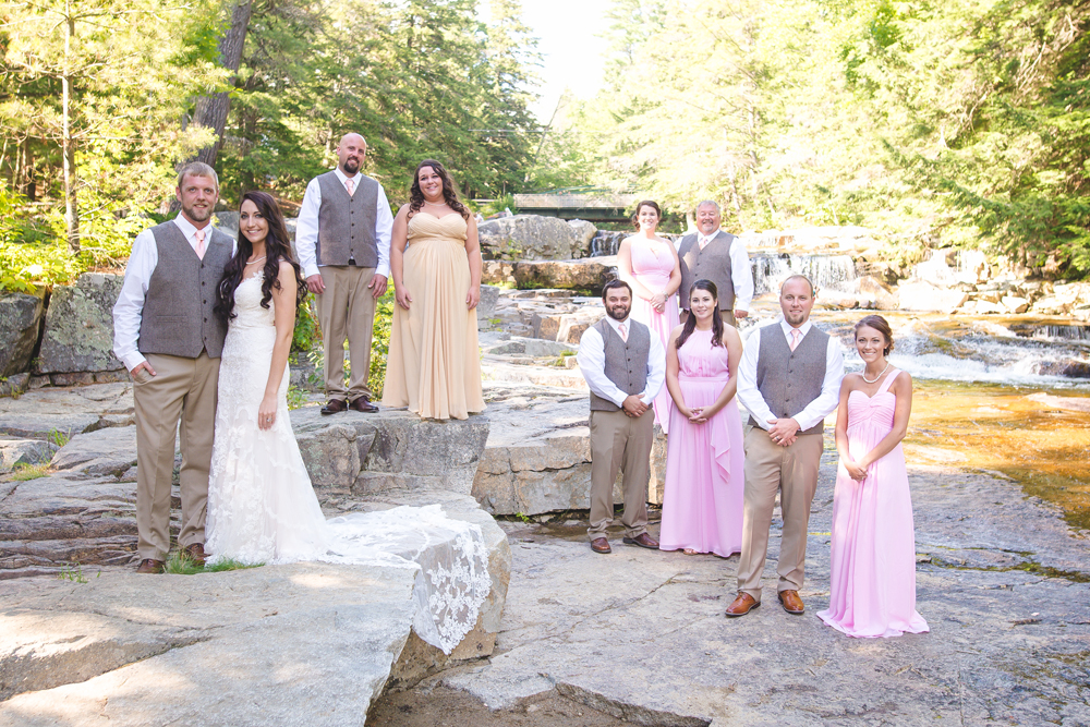 Wedding Ceremony at Jackson Falls with Kim The JP - NH Elopements