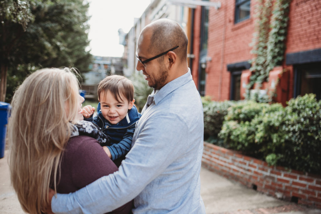 family of three photos