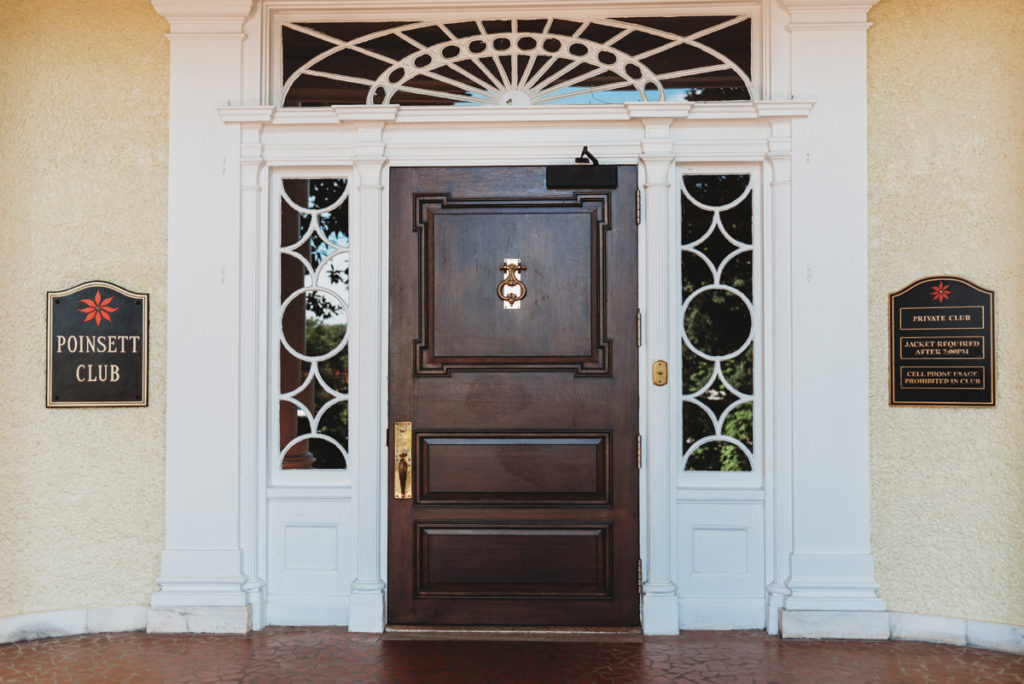 poinsett club front door