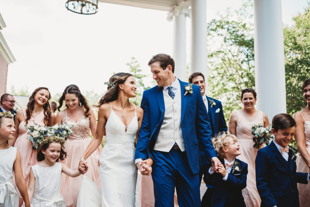 blue suit for groom