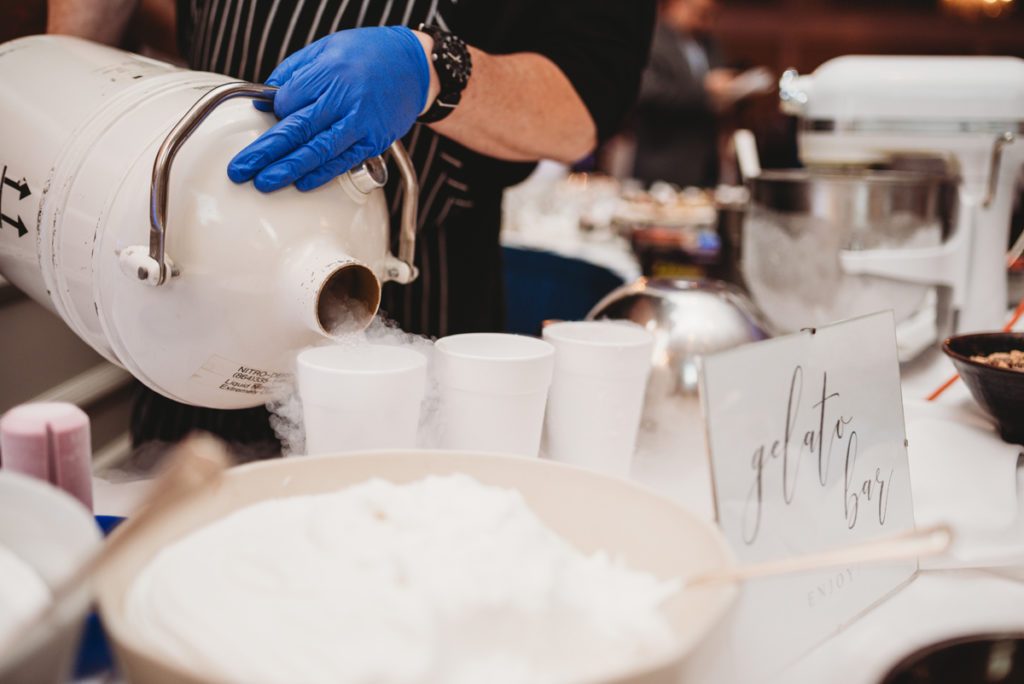 gelatto bar at weddings