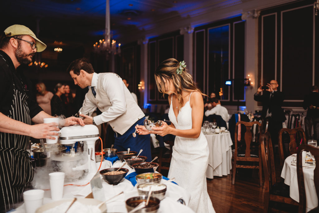 gelatto bar at weddings