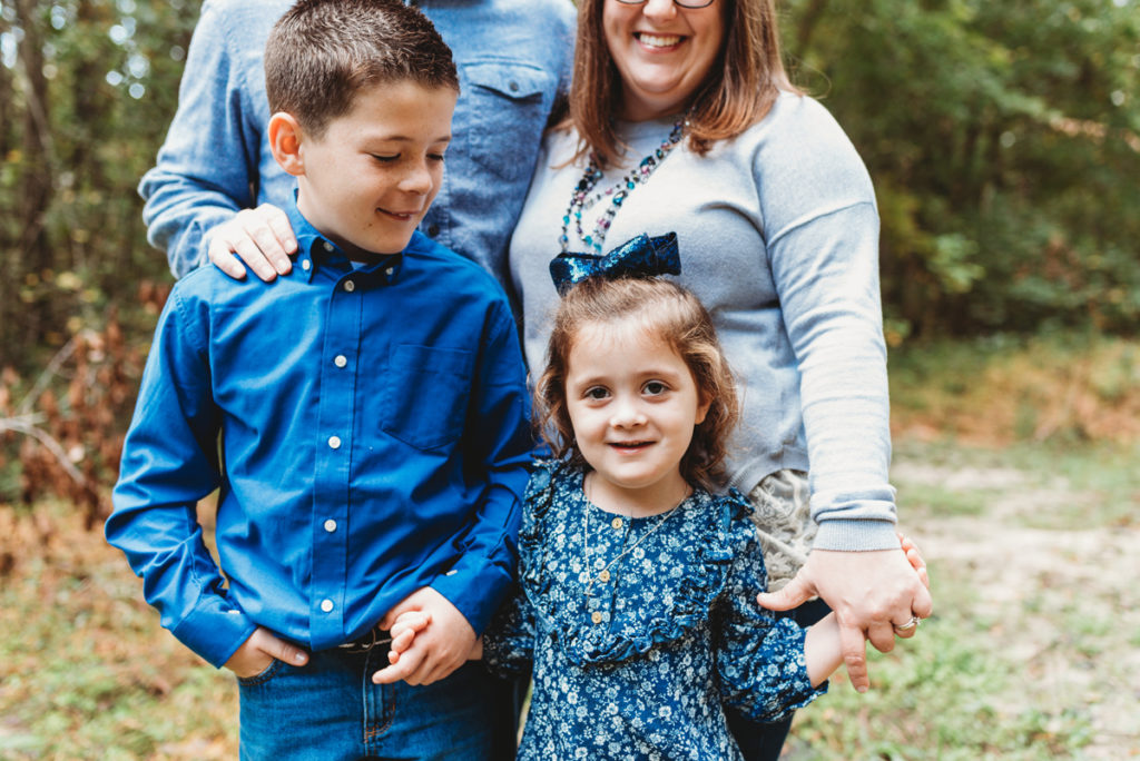 blue outfits inspiration family photo